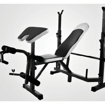 GYM Contender Bench W/Barbell
